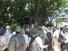 長林寺講堂跡にて解説